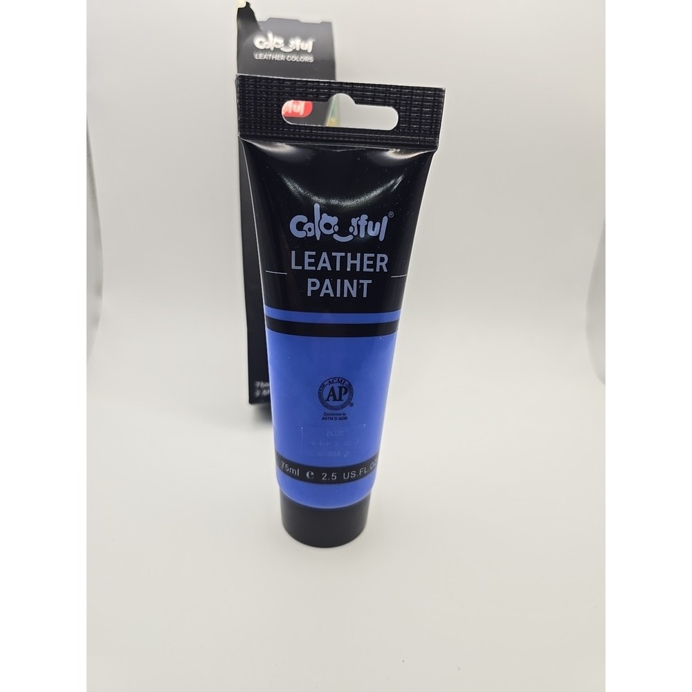 Colorful Premium Acrylic Leather Paint 2.5Oz Blue Shoe Painting 75ml Art Scarlet